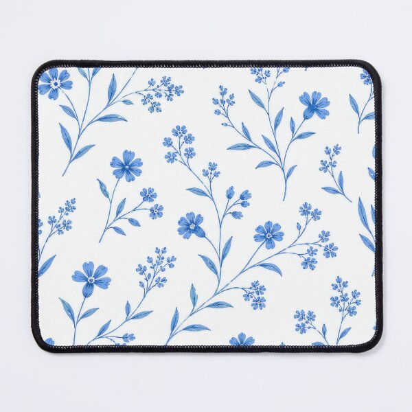 Item preview, Delicate Blue Wildflower Toile Pattern designed and sold by tamoora.