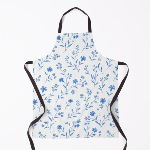 Item preview, Delicate Blue Wildflower Toile Pattern designed and sold by tamoora.