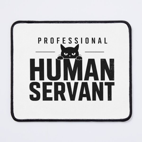 Item preview, Professional Human Servant Since 2026 Black Cat Dad T-Shirt designed and sold by Ashley critters.