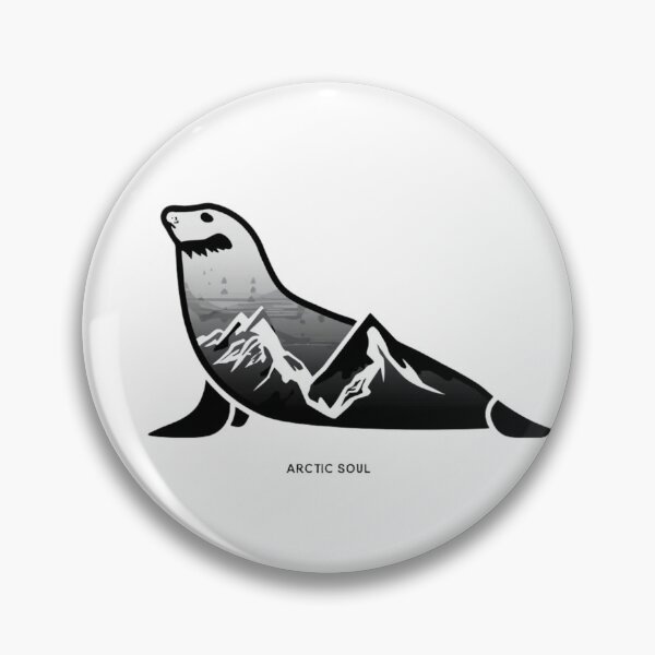 Item preview, Arctic Soul – Minimalist Seal Mountain Silhouette | Nature & Wilderness T-Shirt Design designed and sold by Vvmd.