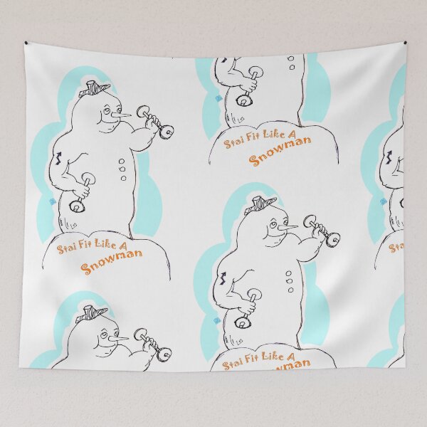 Item preview, Stay Fit Like A Snowman (Drawing by ACCI)  designed and sold by VanyssaGraphics.