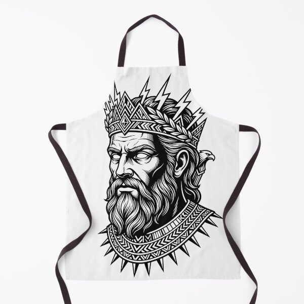 Item preview, Zeus Head Stylized Line Art designed and sold by EmpireAnthem.