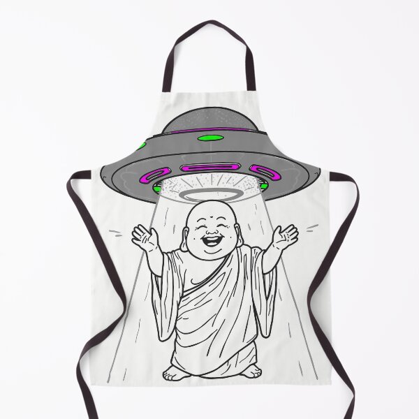 Item preview, Laughing Buddha Abducted by Aliens designed and sold by HeartyCurioCo.