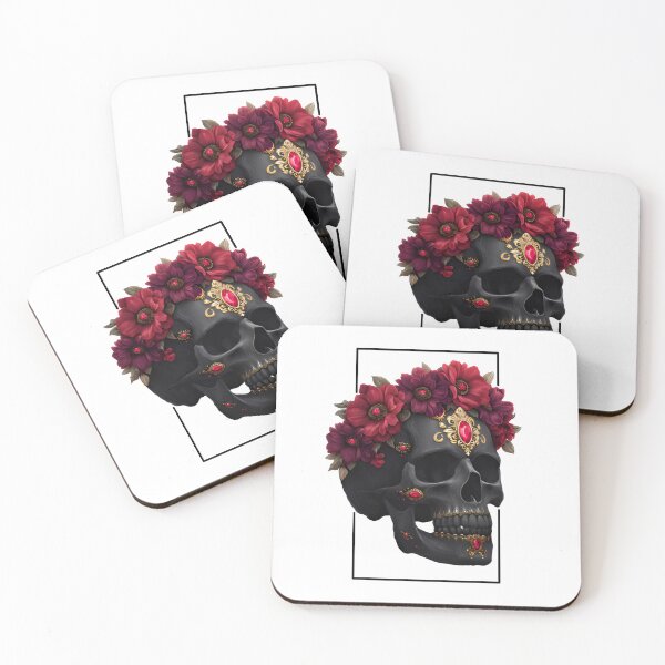 Item preview, Skull With Flowers designed and sold by Ufeniksa.