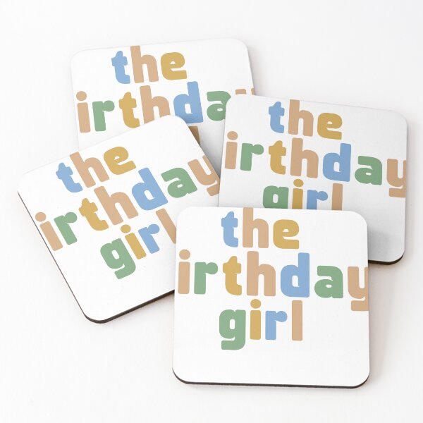Item preview, The Birthday Girl | Colorful Retro Typography | Cute Birthday Party Design designed and sold by Raygunes.
