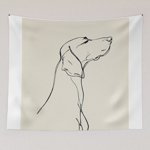 Item preview, Minimalist German Shorthaired Pointer Line Art designed and sold by lautir.
