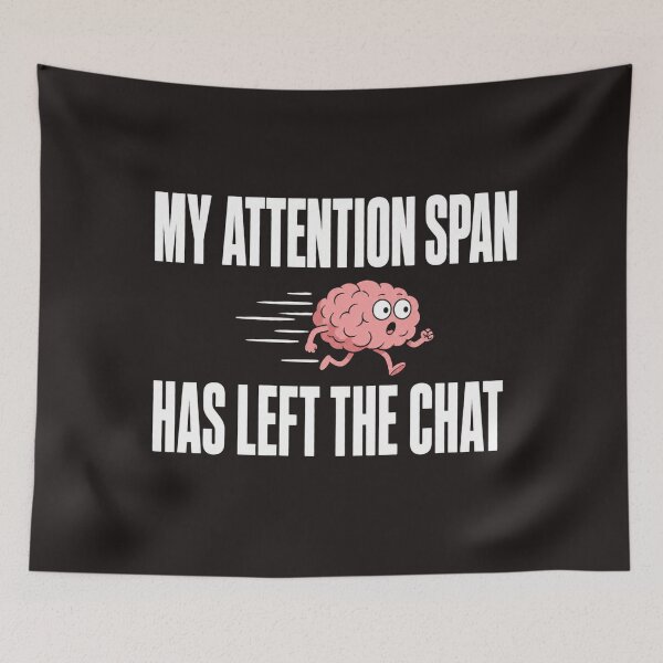 Item preview, Attention Gone Offline Running Brain ADHD Humor t-shirt designed and sold by Mosidrip.