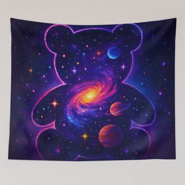 Item preview, Whimsical Teddy Bear Galaxy Artwork designed and sold by PandaTShirtShop.