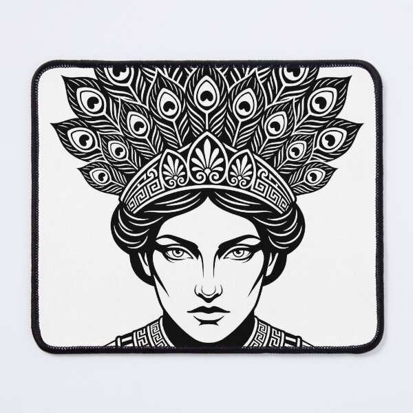 Item preview, Hera with Peacock Crown | Greek Goddess designed and sold by EmpireAnthem.