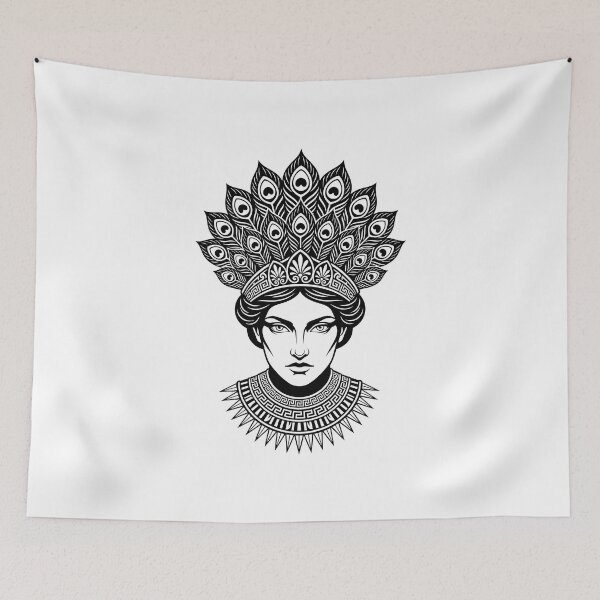 Item preview, Hera with Peacock Crown | Greek Goddess  designed and sold by EmpireAnthem.