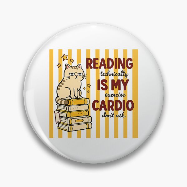 Item preview, Reading Is My Cardio Grumpy Cat Shirt | Funny Book Lover Tee | Cute Reader Gift | Librarian Teacher Back to School Design designed and sold by MAPDDesigns.