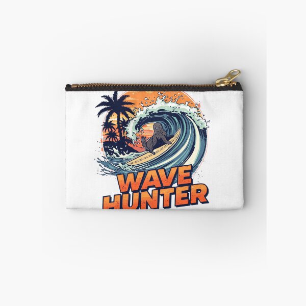 Item preview, Wave Hunter – Cute Surfing Seal | Retro Beach & Ocean Surf T-Shirt Design designed and sold by Vvmd.
