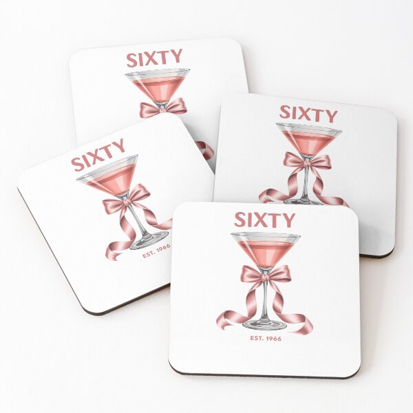 Item preview, Sixty Est. 1966 | 60th Birthday Martini Glass | Retro 60th Birthday Celebration Design designed and sold by Raygunes.