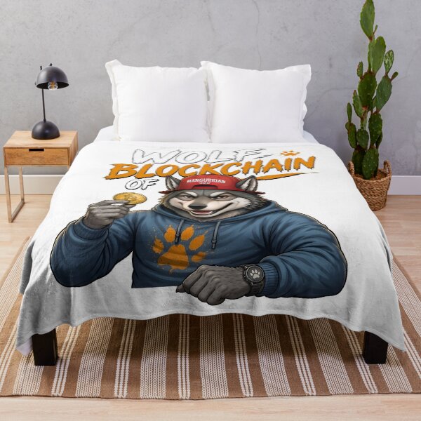 Item preview, wolf of Blockchain designed and sold by Mangurrian Shop.