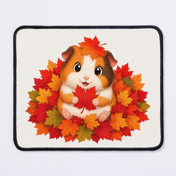 Item preview, Cute Guinea Pig Autumn Leaves Fall Season designed and sold by Seculinator.