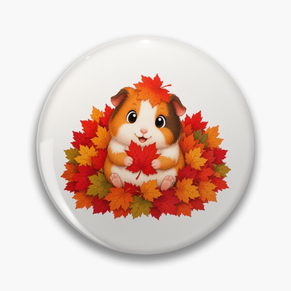 Item preview, Cute Guinea Pig Autumn Leaves Fall Season designed and sold by Seculinator.