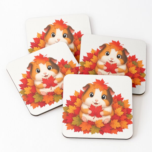 Item preview, Cute Guinea Pig Autumn Leaves Fall Season designed and sold by Seculinator.