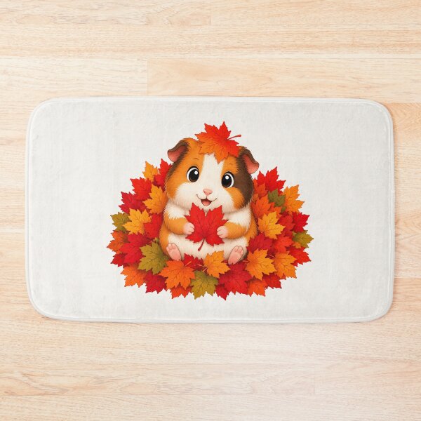 Item preview, Cute Guinea Pig Autumn Leaves Fall Season designed and sold by Seculinator.