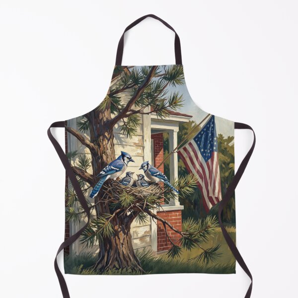 Item preview, Patriotic Blue Jay Nest designed and sold by Home Decor Art.