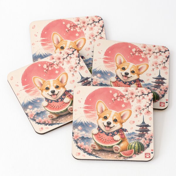 Item preview, Corgi Japanese Melon- Tiny Legs Water Melon designed and sold by TinyLegs.