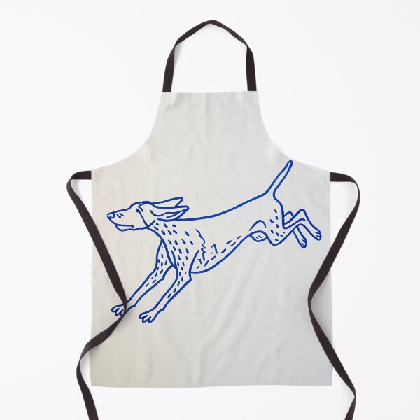 Item preview, Blue Line Drawing of Leaping German Shorthaired Pointer designed and sold by lautir.