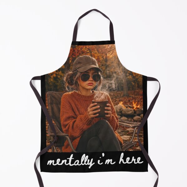 Item preview, Mentally I'm Here Funny Fall Girl Meme Art designed and sold by VGAfanatic.