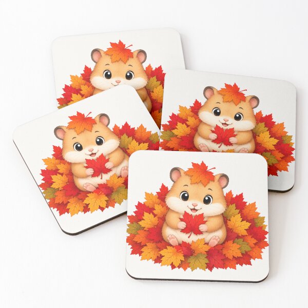 Item preview, Cute Hamster Autumn Leaves Fall Season designed and sold by Seculinator.