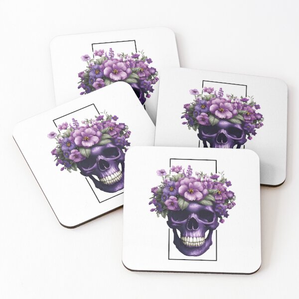 Item preview, Skull With Flowers designed and sold by Ufeniksa.