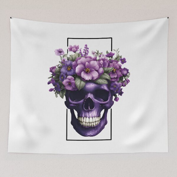 Item preview, Skull With Flowers designed and sold by Ufeniksa.