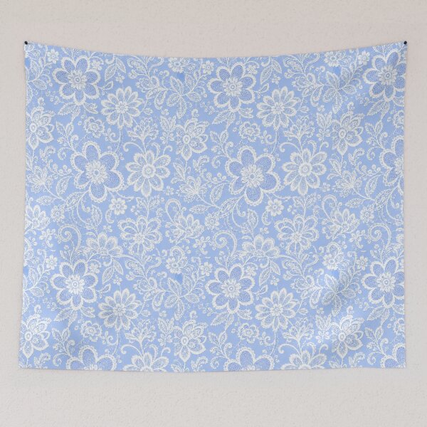 Item preview, Blue Lace Floral Pattern designed and sold by tamoora.
