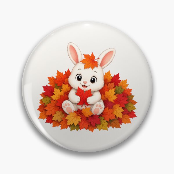 Item preview, Cute Bunny Autumn Leaves Fall Pumpkin Season designed and sold by Seculinator.