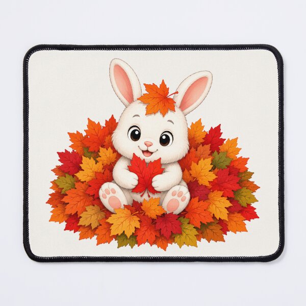 Item preview, Cute Bunny Autumn Leaves Fall Pumpkin Season designed and sold by Seculinator.