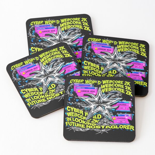 Item preview, Neo Y2K Chrome Webcore Tribal Star - Super Chaotic Gen Z Art designed and sold by krish-prints.