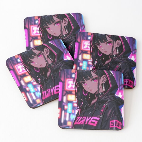 Item preview, Japanese Cyberpunk Girl Pink Urban Anime Design designed and sold by AnimDream .