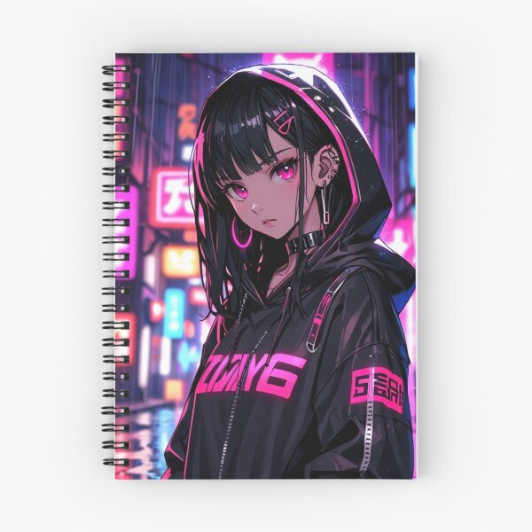 Item preview, Japanese Cyberpunk Girl Pink Urban Anime Design designed and sold by AnimDream .
