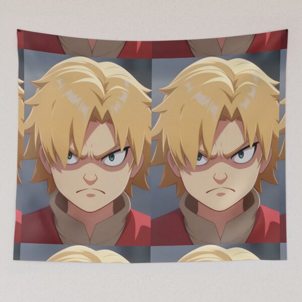 Artikelvorschau, Art - Young Animated Boy, Serious and Determined Expression entworfen und verkauft von Zone--Gaming.