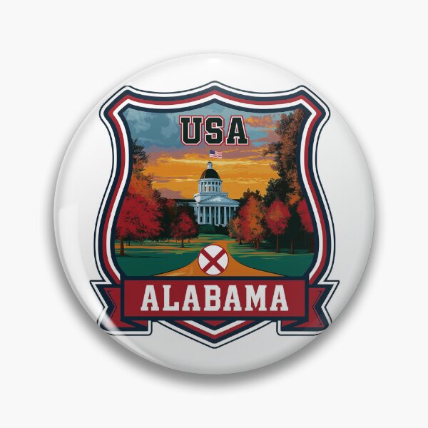 Item preview, Alabama State Capitol Emblem designed and sold by GoldenAurora91.