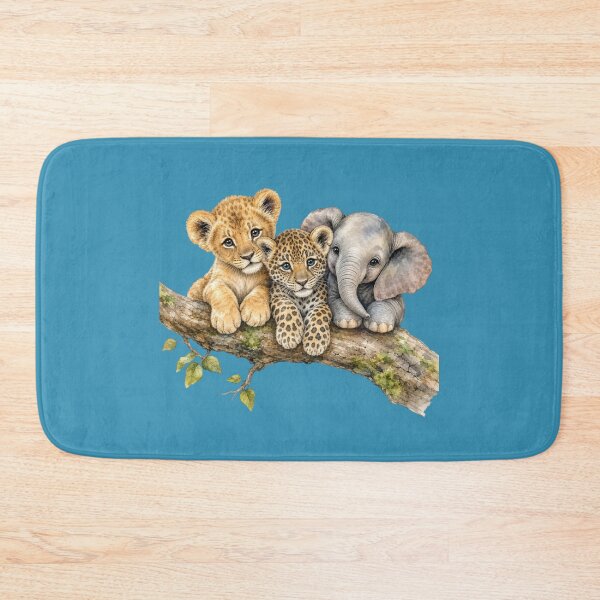 Item preview, Baby Safari Animals on Tree Branch  | Watercolor Nursery Art designed and sold by PAPIRO SIGLO XXI.