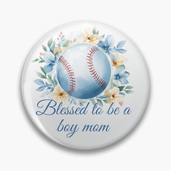 Item preview, Blessed To Be A Boy Mom Baseball Floral designed and sold by CozyMomDesign.