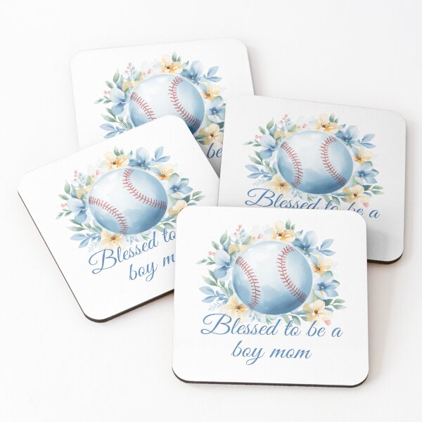 Item preview, Blessed To Be A Boy Mom Baseball Floral designed and sold by CozyMomDesign.