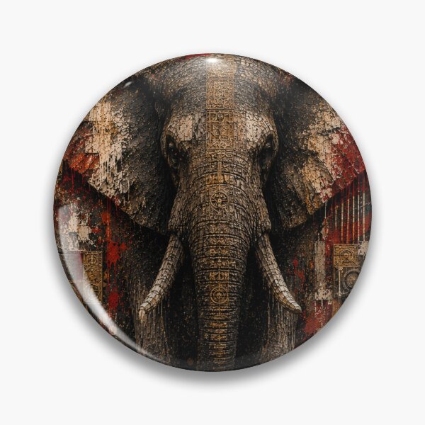Item preview, Craftsman The Work Becomes Art Elephant Industrial Canvas Print designed and sold by SavannaStrikes.