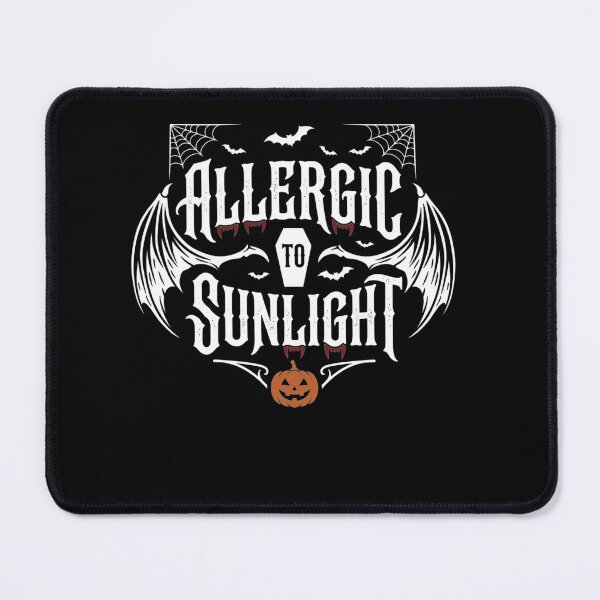 Item preview, Allergic to Sunlight Gothic Vampire Funny Halloween Humor designed and sold by clothesy7.