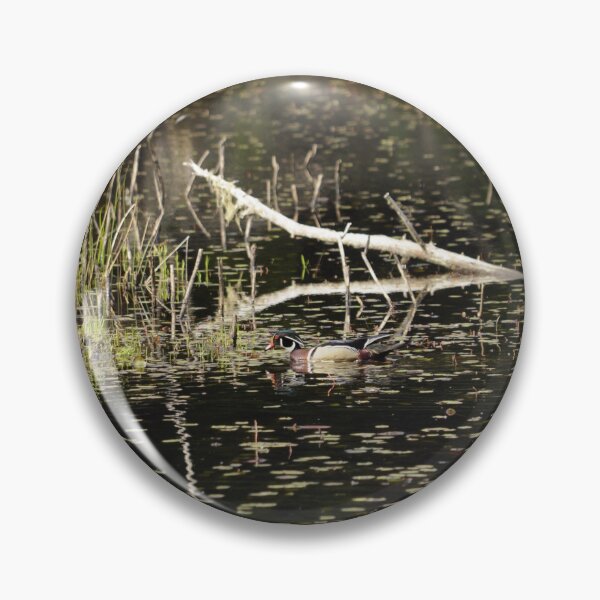 Item preview, Wood Duck swimming designed and sold by Sometimes-store.