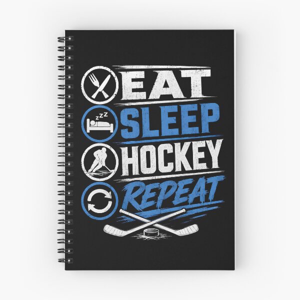 Item preview, Eat Sleep Hockey Repeat Vintage Sports Design designed and sold by brighiinfo.
