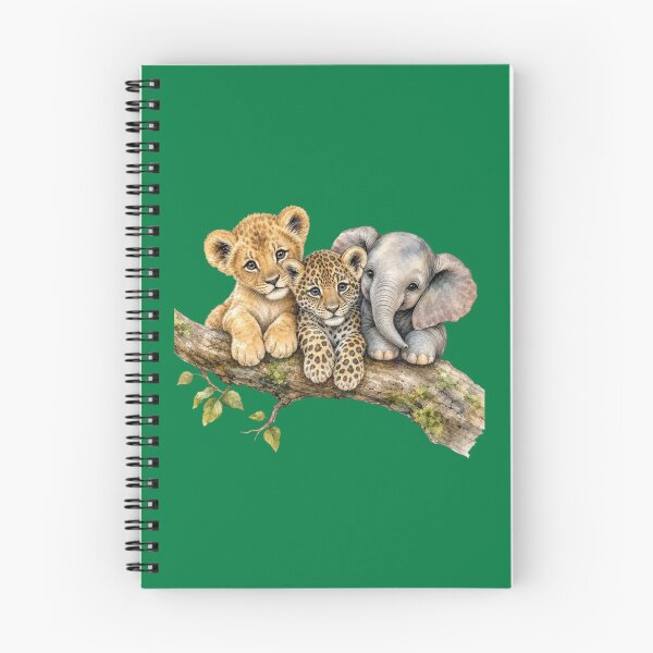 Item preview, Cute Safari Animals on Tree Branch  | Watercolor Nursery Art designed and sold by PAPIRO SIGLO XXI.