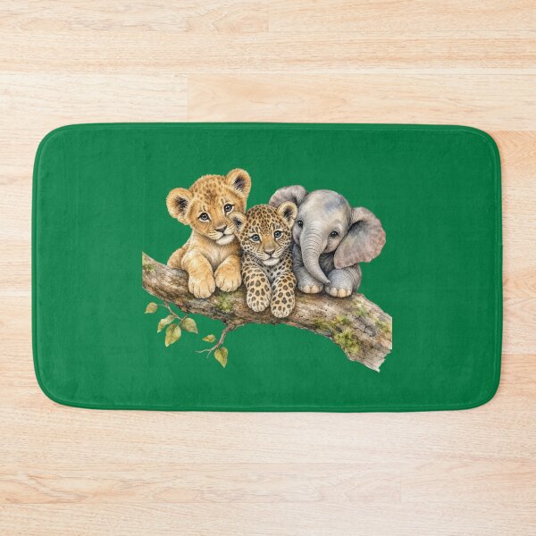 Item preview, Cute Safari Animals on Tree Branch  | Watercolor Nursery Art designed and sold by PAPIRO SIGLO XXI.