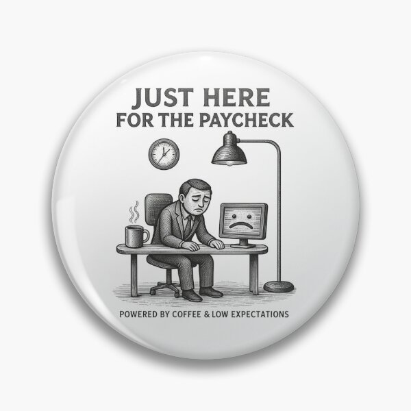 Item preview, Just here for the paycheck designed and sold by HappyDoodle11.