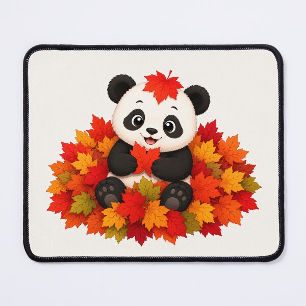Item preview, Cute Panda Autumn Leaves Fall Pumpkin Season designed and sold by Seculinator.