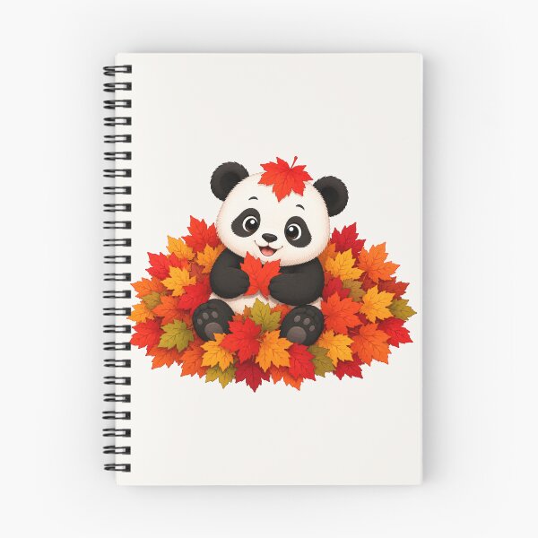 Item preview, Cute Panda Autumn Leaves Fall Pumpkin Season designed and sold by Seculinator.