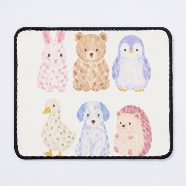 Item preview, Cute Watercolor Animal Friends Laptop Journal Decor designed and sold by bosamji.